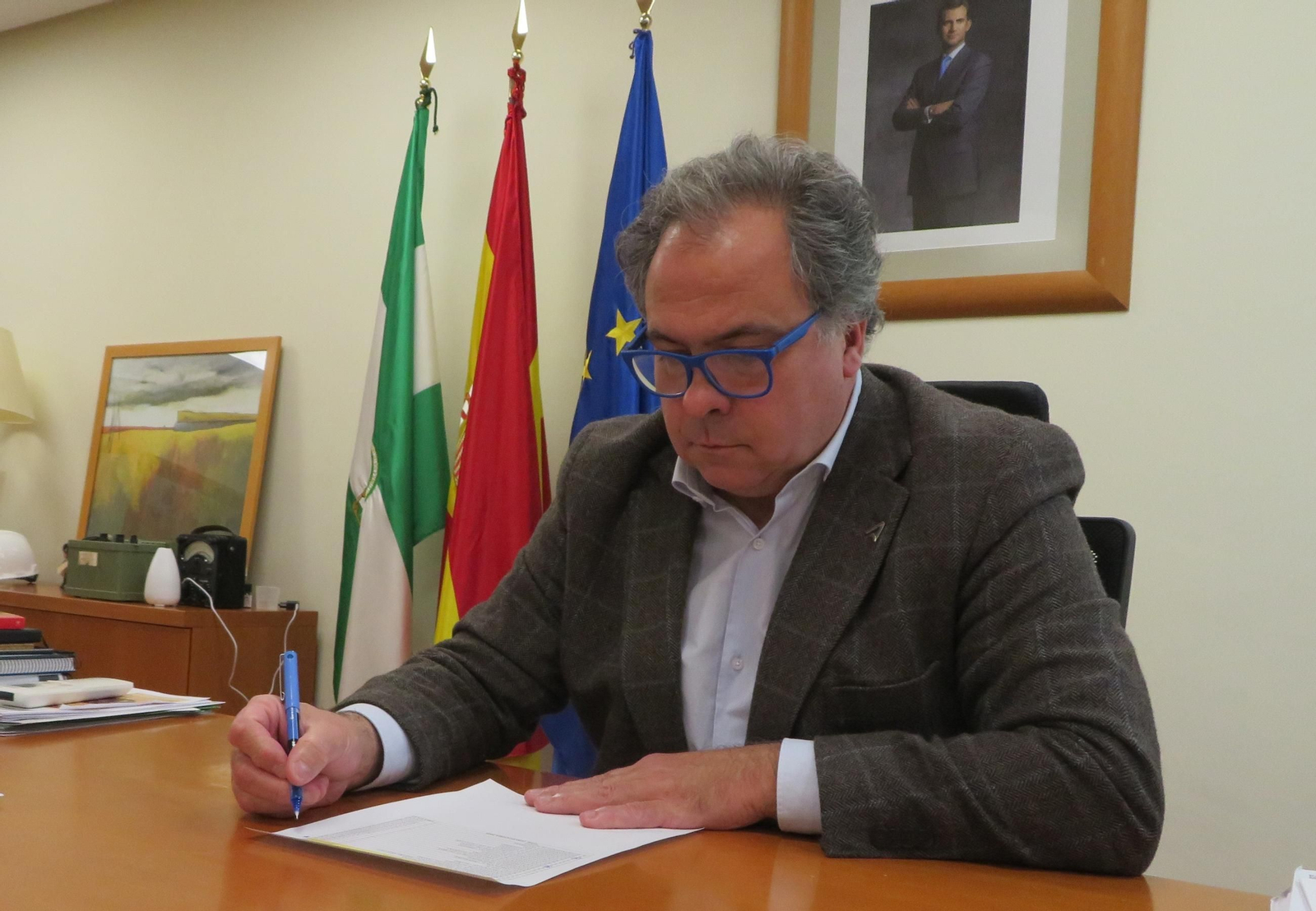 El delegado de Empleo, Empresa y Trabajo Autónomo en Huelva, Juan Carlos Duarte.