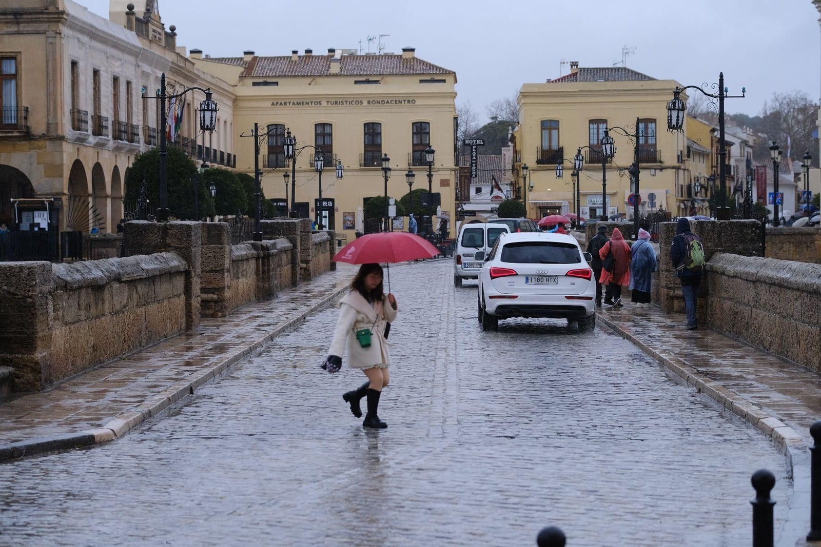 Las imágenes de la lluvia de la borrasca Karlotta en Ronda Las imágenes de la lluvia de la borrasca Karlotta en Ronda