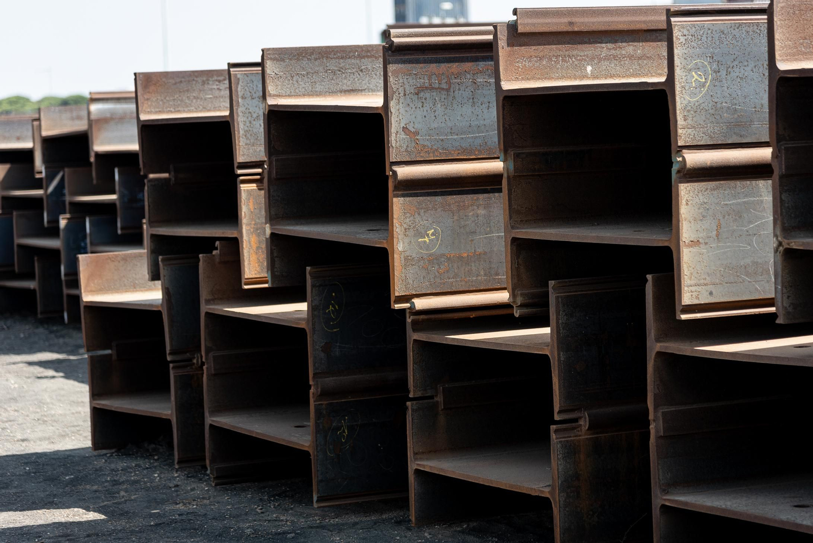 Imágenes de a obra de ampliación del muelle sur del Puerto de Huelva