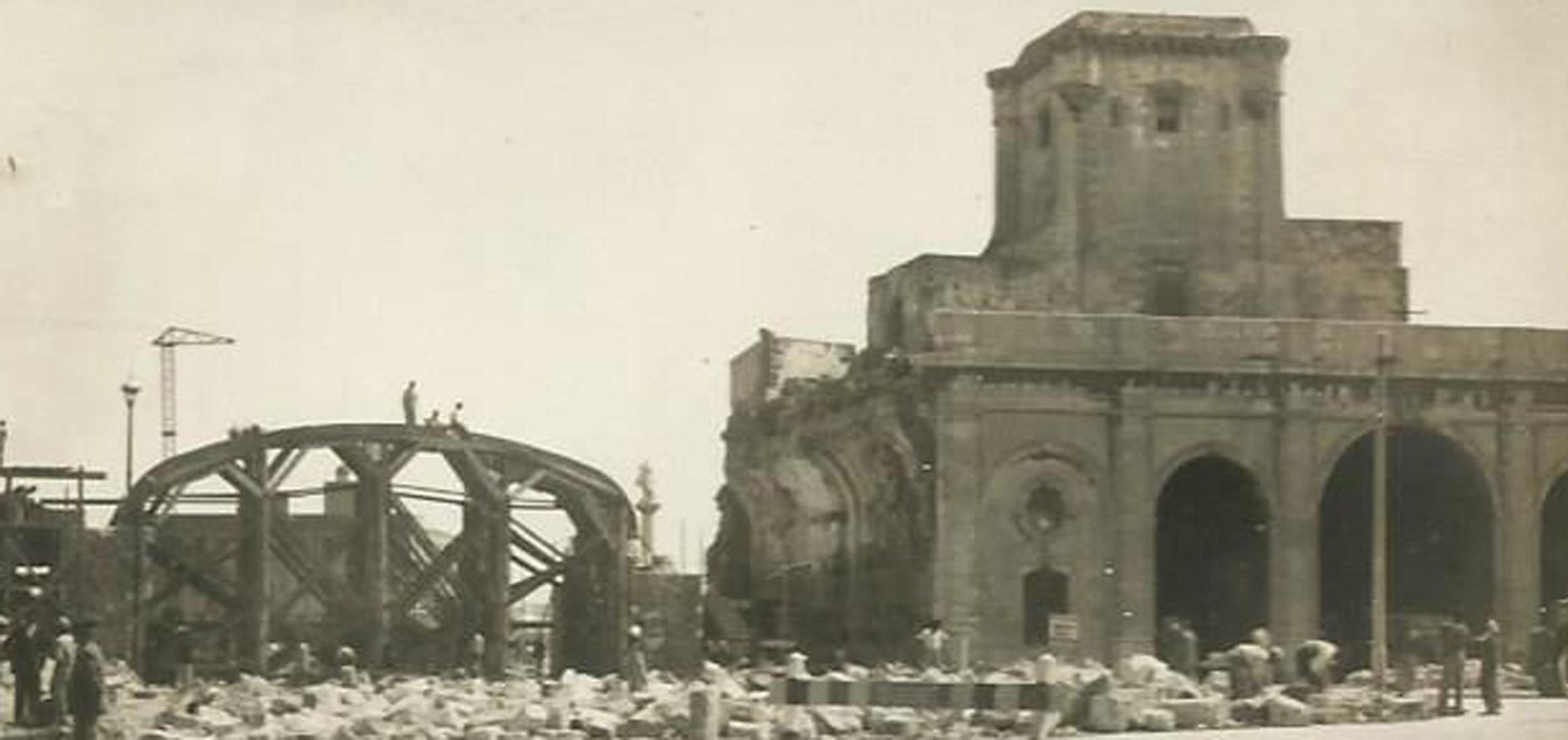 Planos e imágenes inéditas de la reforma de la Puerta de Tierra de Cádiz