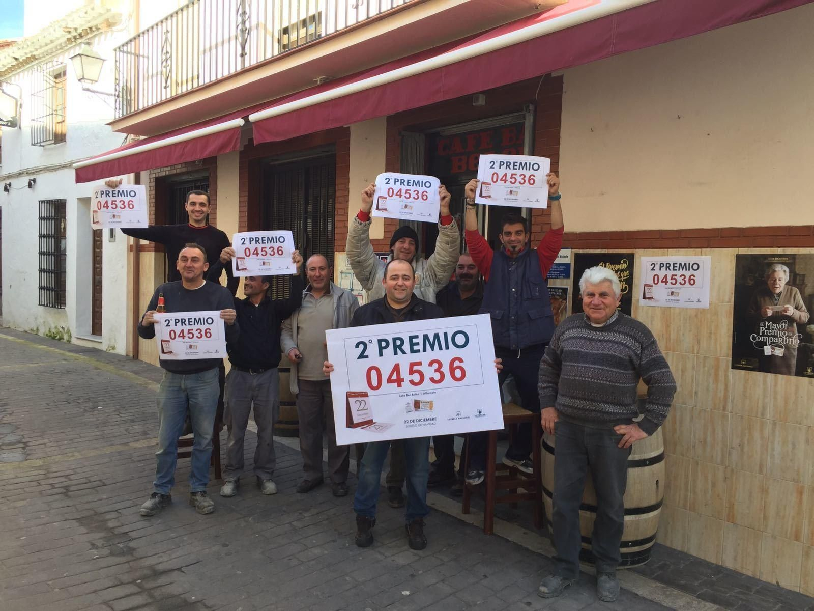 Los premiados en la Lotería de Navidad en Málaga
