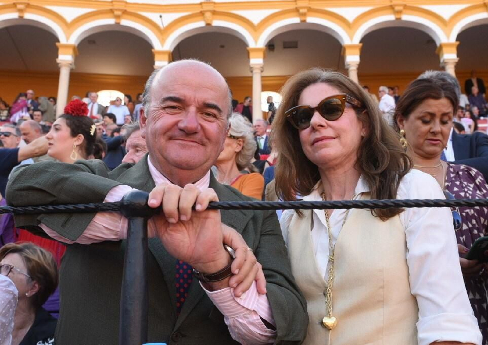 Santiago Domecq y señora