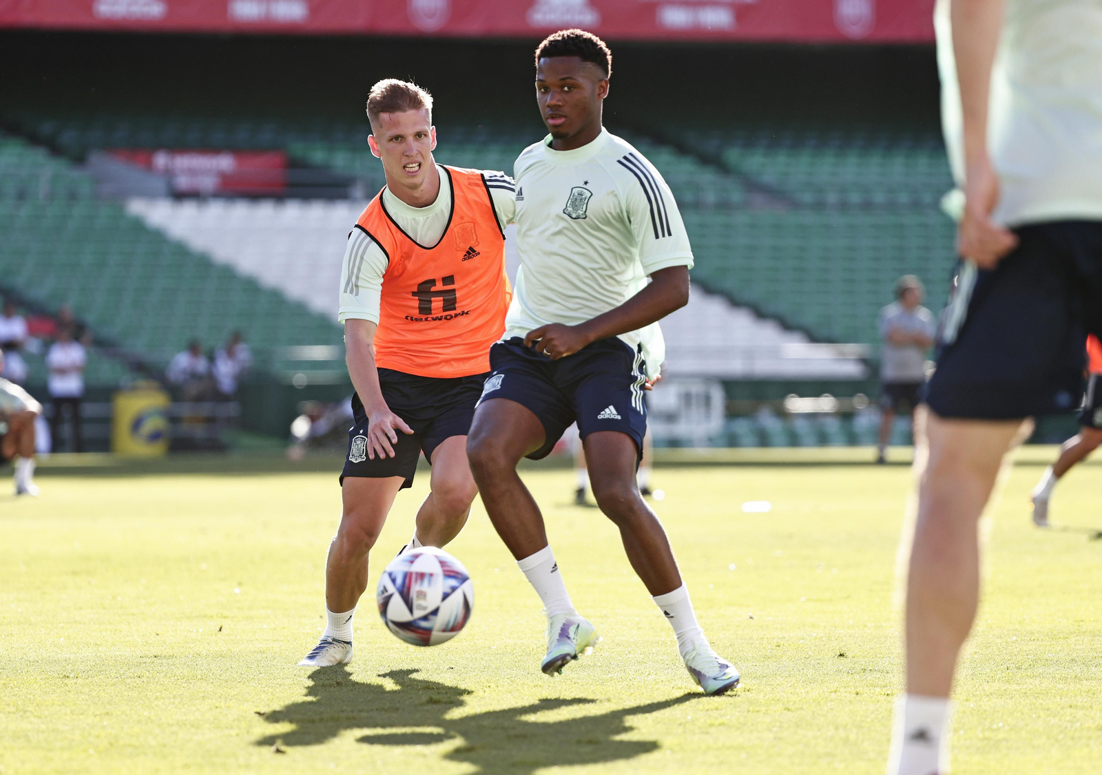 Las imágenes de la selección española en Sevilla