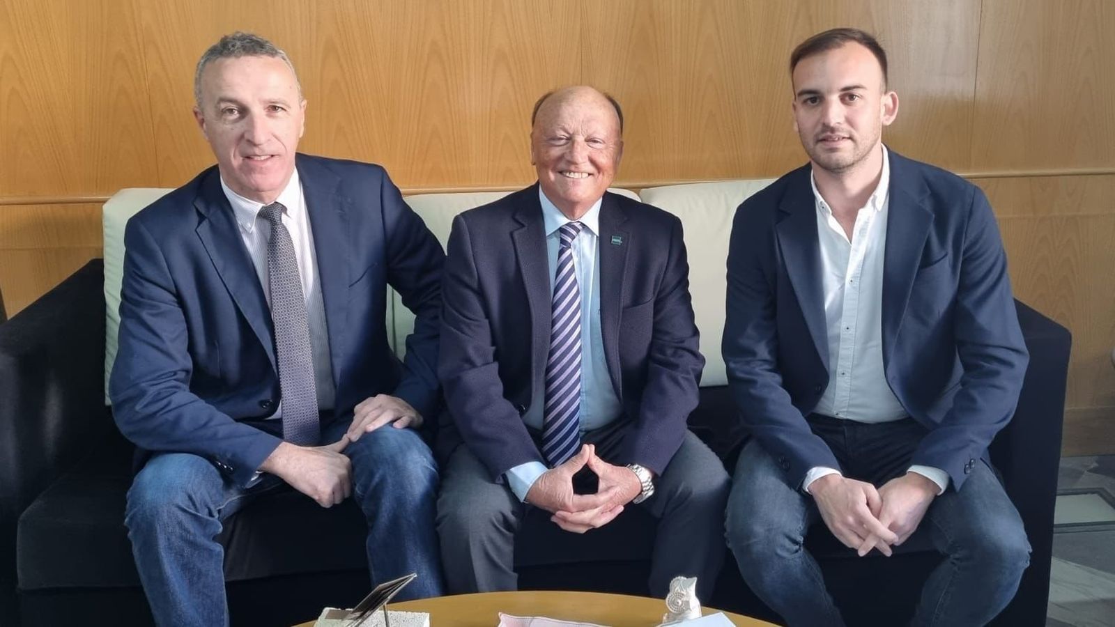 De izquierda a derecha, Jesús de Andrés, Manuel Barea y Daniel Moreno.