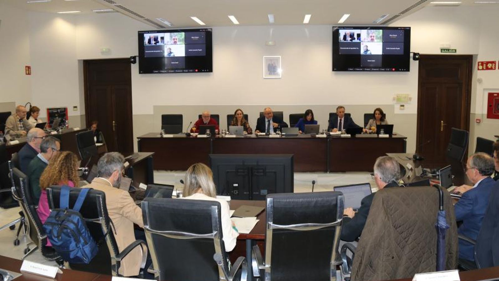 Un momento del consejo de gobierno de la UCO Un momento del consejo de gobierno de la UCO