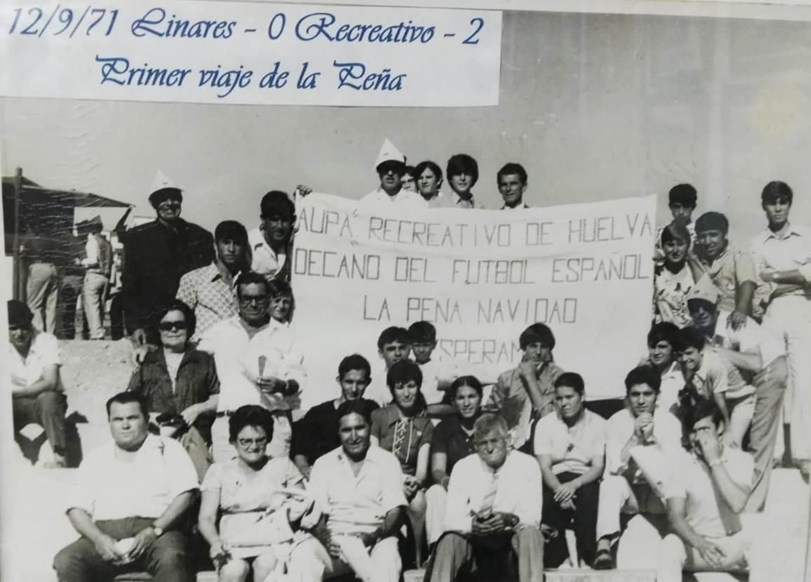 El primer viaje de la historia de la peña recreativista Navidad fue a Linares en septiembre de 1971.