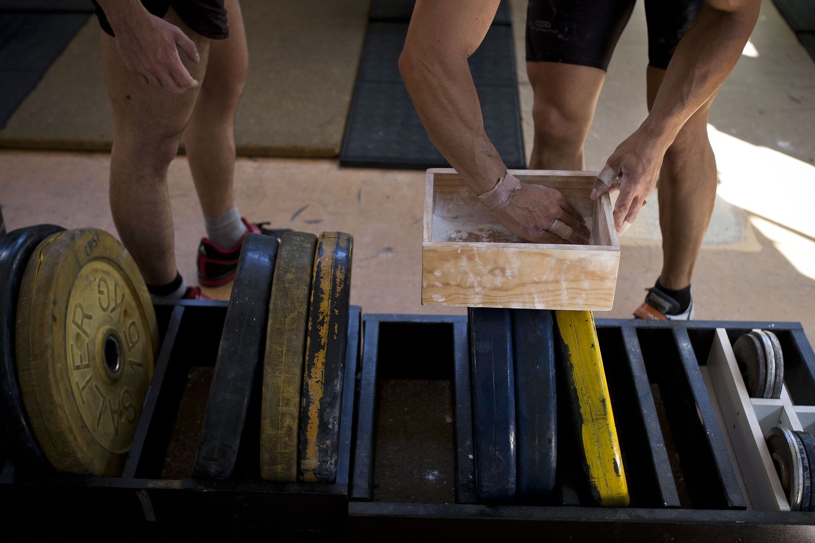 Entrenamientos en el Club de Halterofilia de San Fernando, en una imagen de archivo.