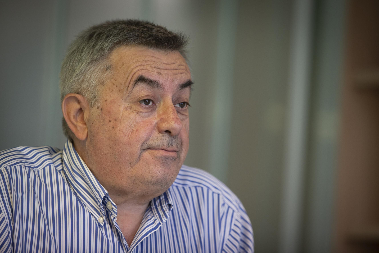 Juan Francisco Martín durante una entrevista.