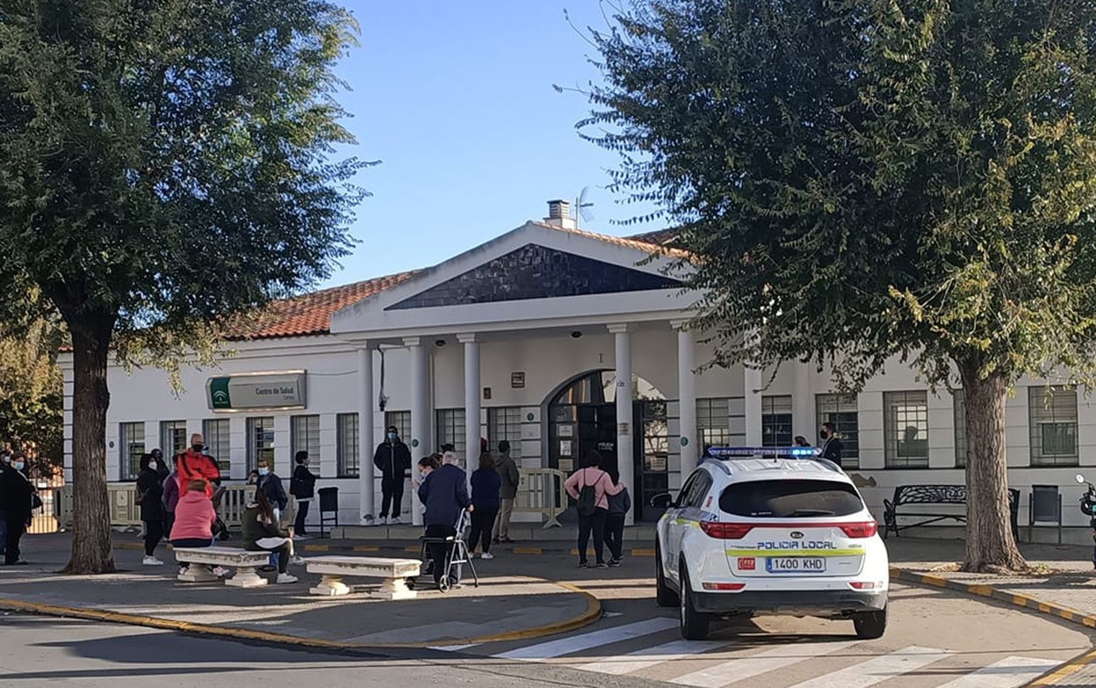 El centro de salud de Cartaya en una imagen de hace unas semanas