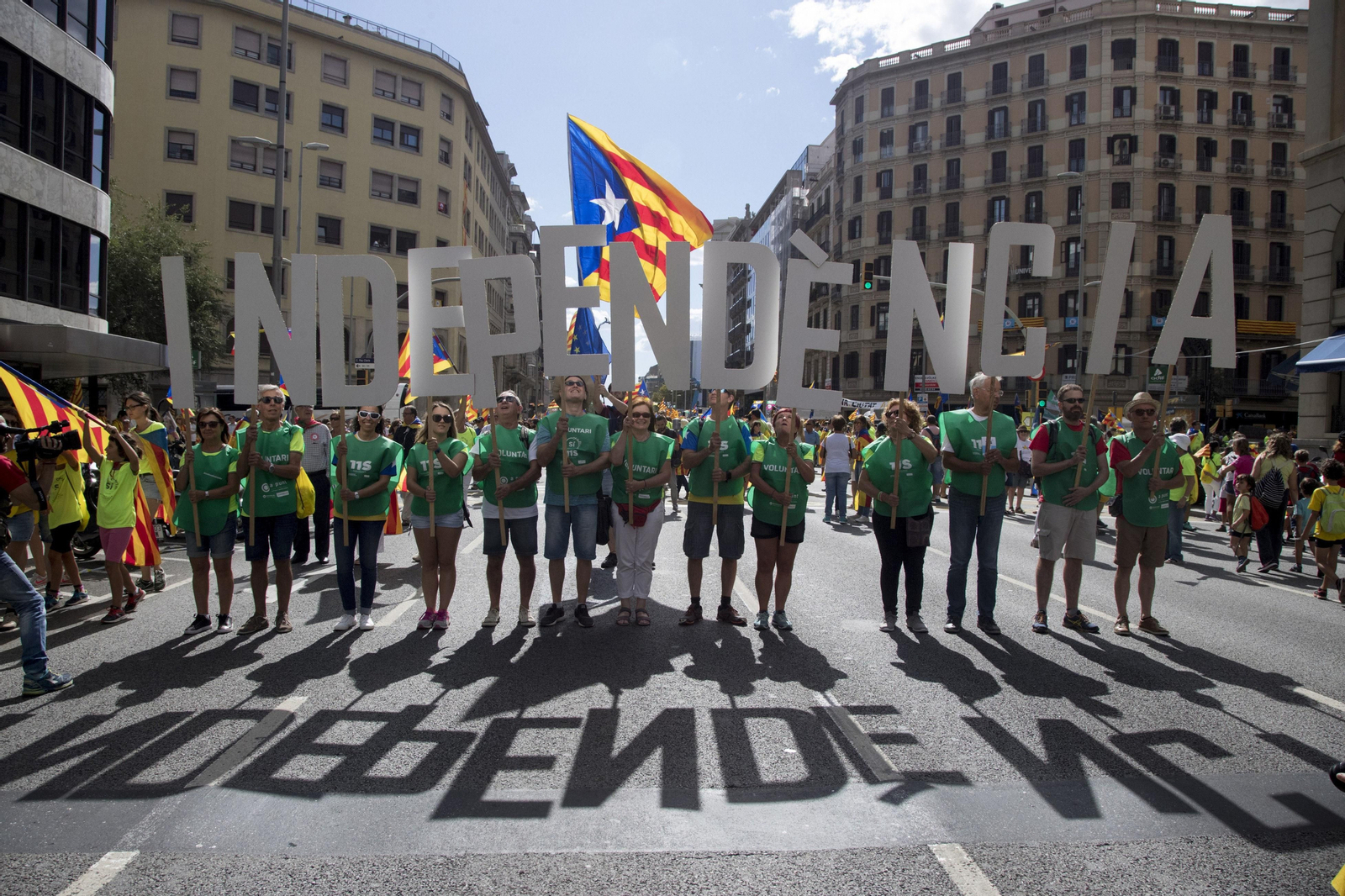 La manifestación independentista de la Diada, en imágenes