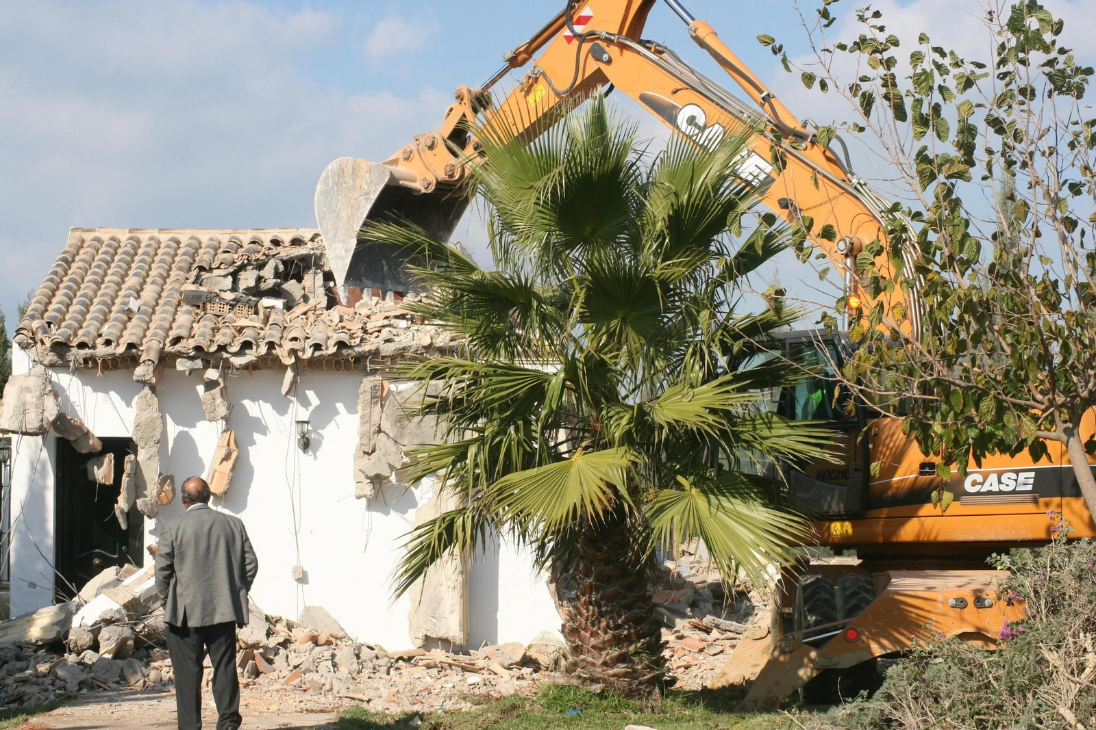 Derribo en El Palmar en una imagen de archivo.