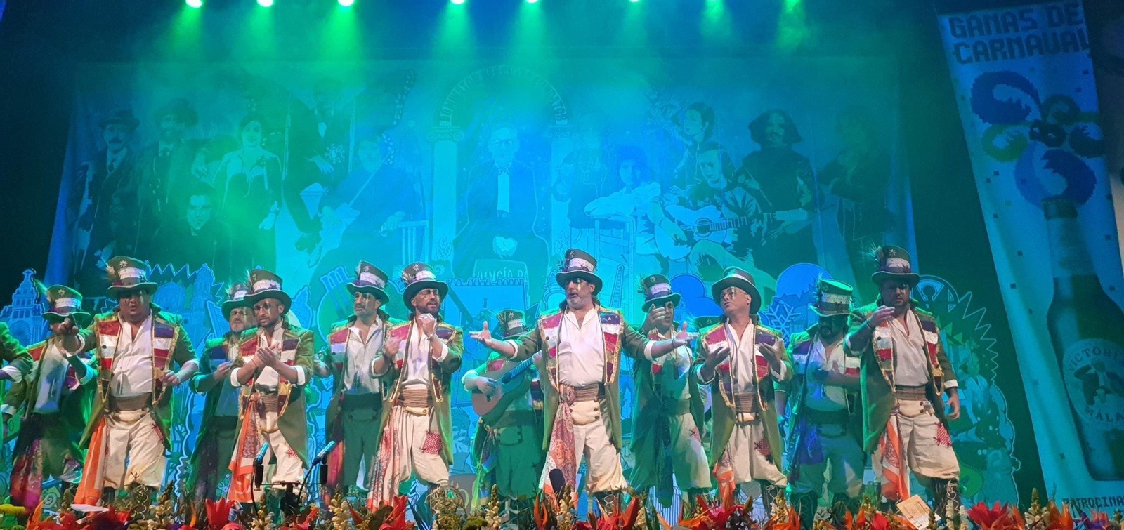 La comparsa "Matria" en la fase de semifinales del Carnaval