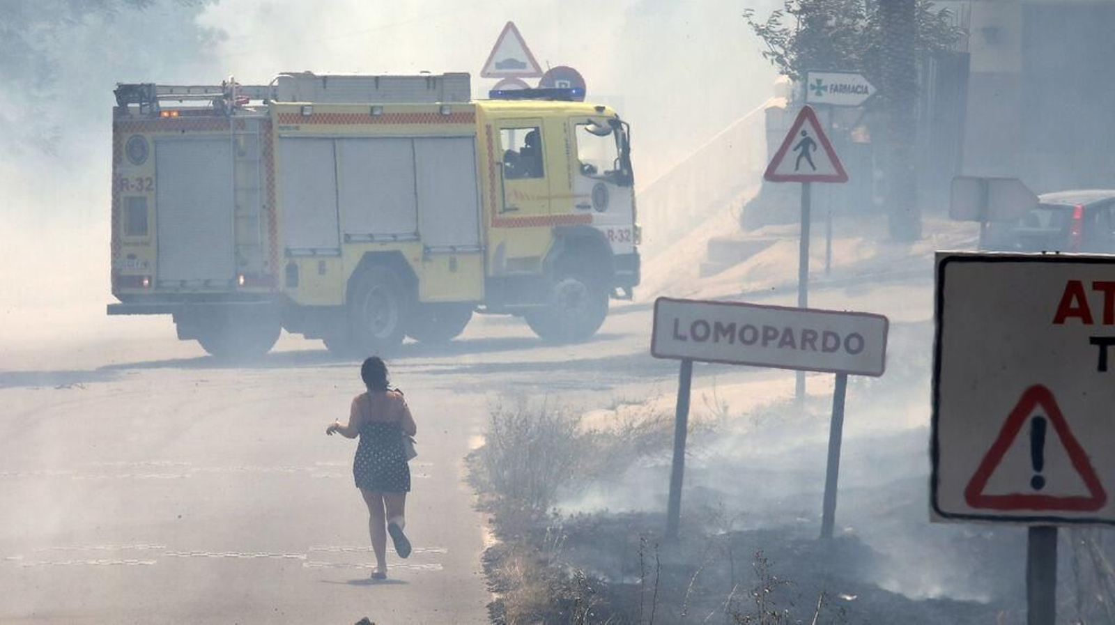 Grave incendio en la campiña de Jerez