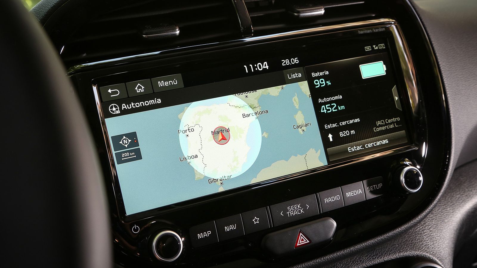 La pantalla tiene 10,2 pulgadas de diámetro.