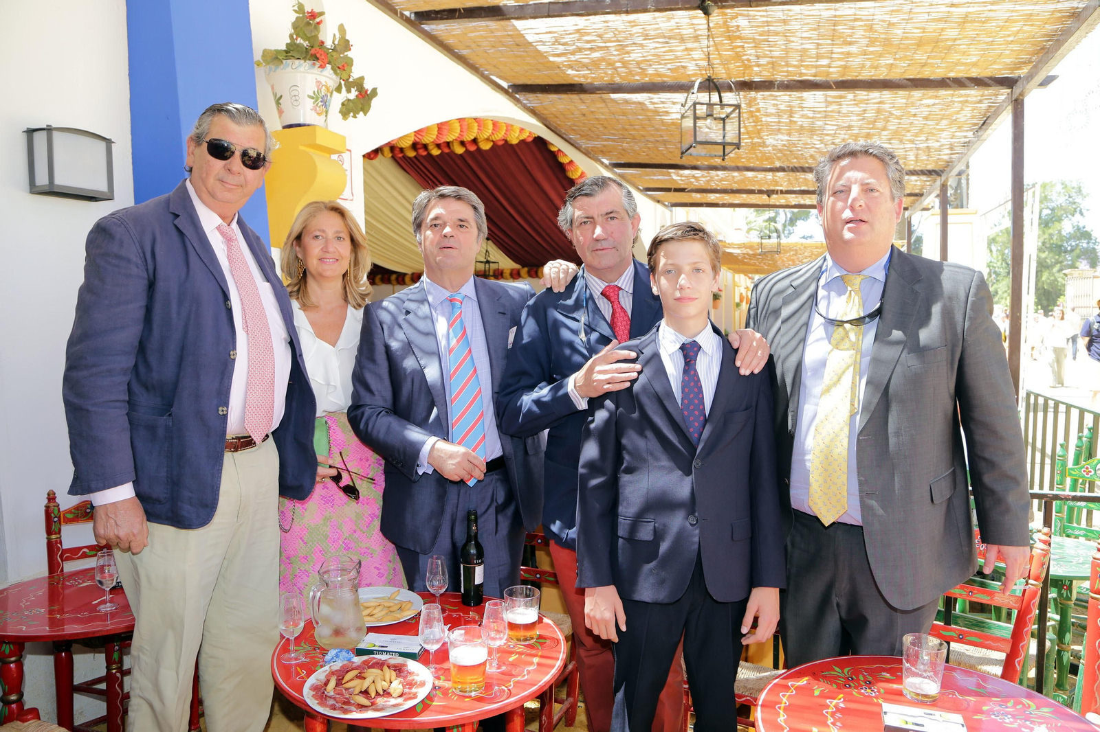 José María Guerrero Pemán, Marta Muñoz Rojas, Emilio Valero, Antonio de León Bohórquez y Alfonso Domecq.