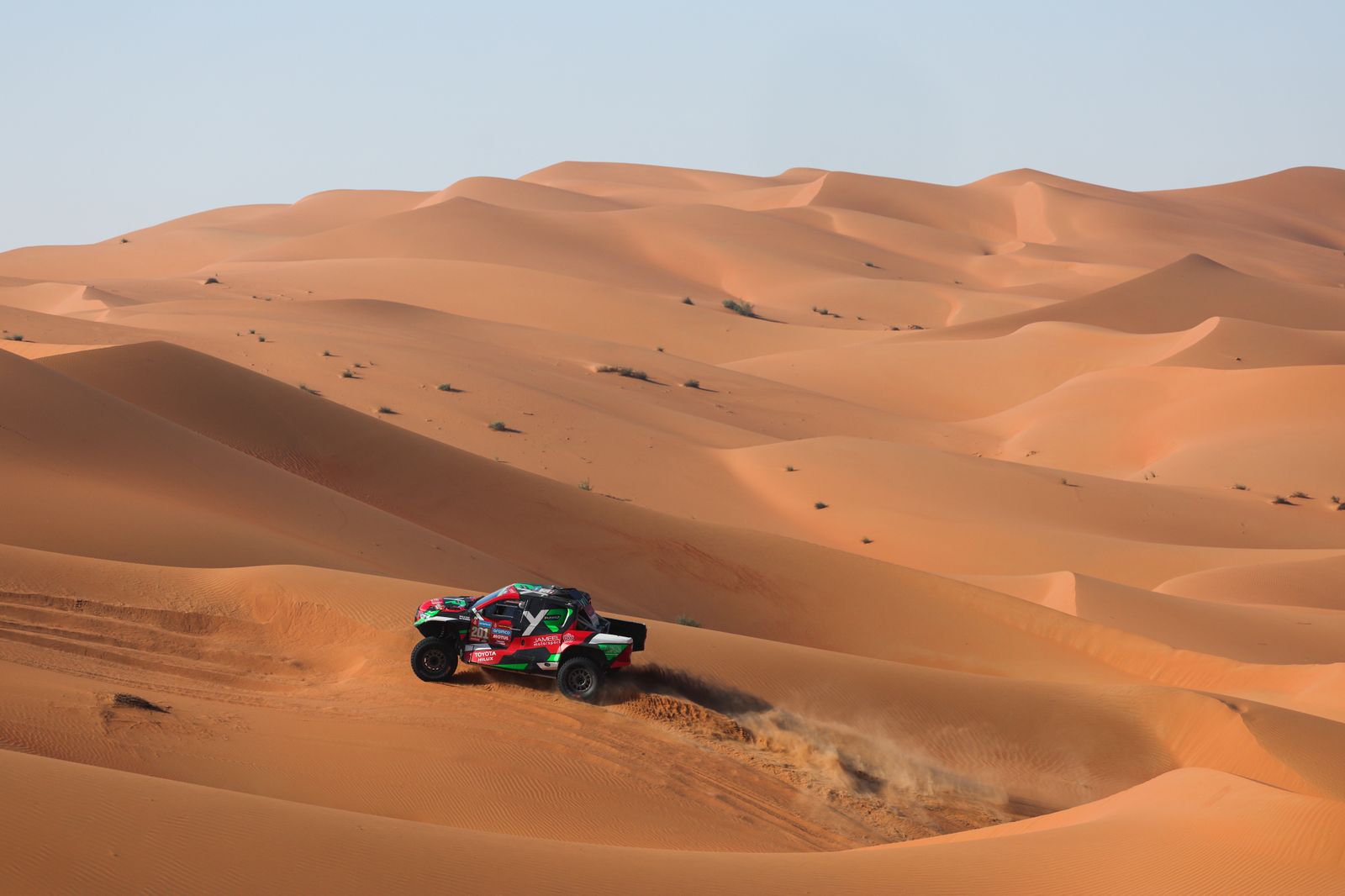 Las mejores fotos del Dakar por las dunas