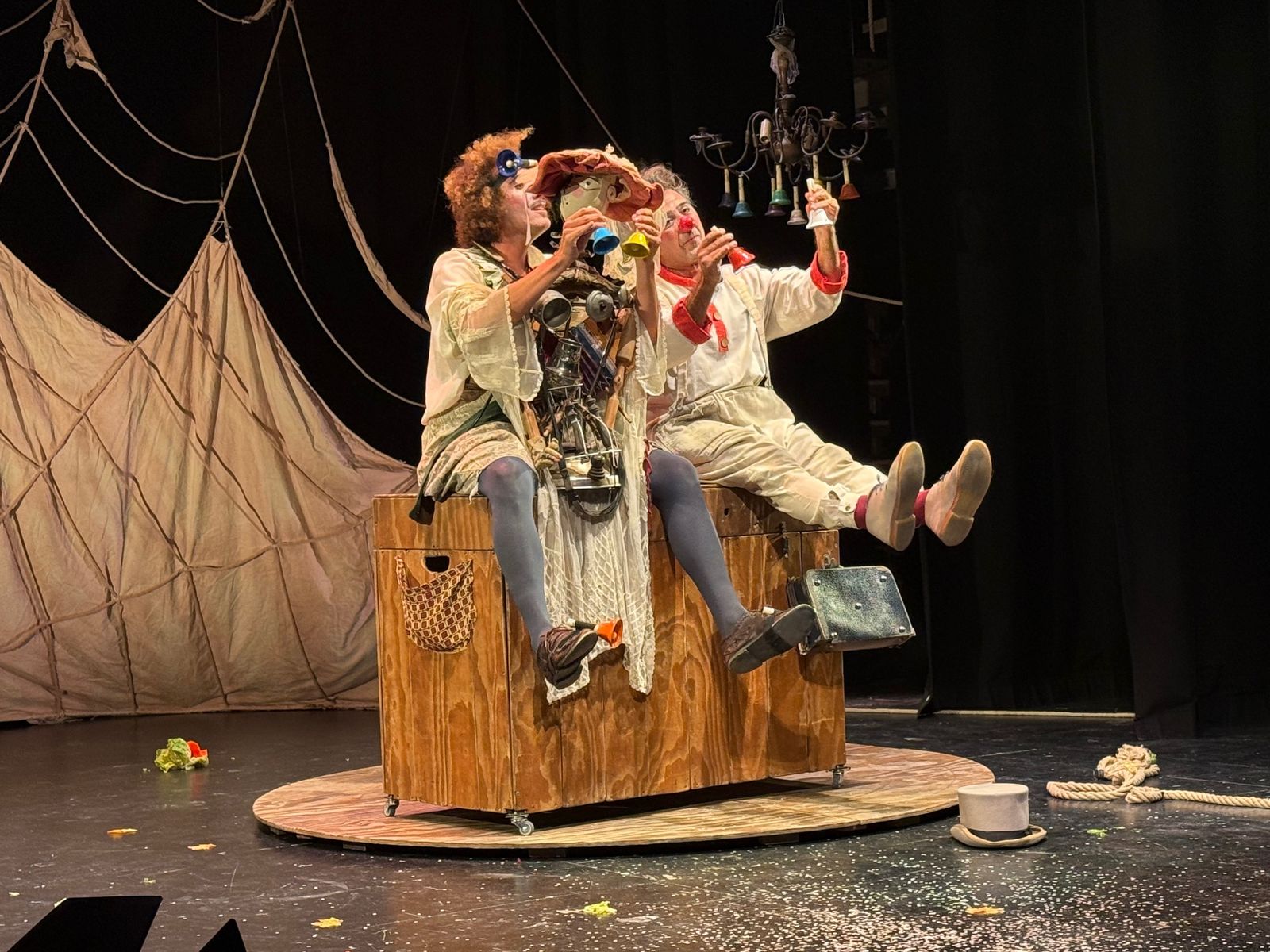 ‘Aires, hojas de viento’, de la compañía Piero Partigianoni durante su representación el pasado viernes en el Apolo.