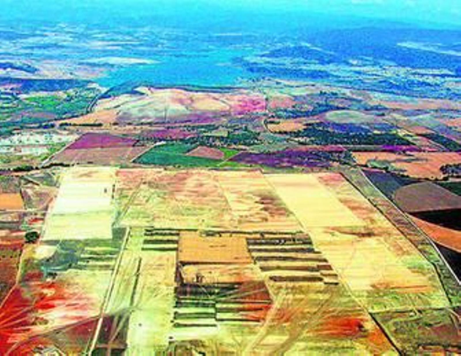 Vista aérea de la planta vallense, donde la banda perpetró dos robos a principios de año.