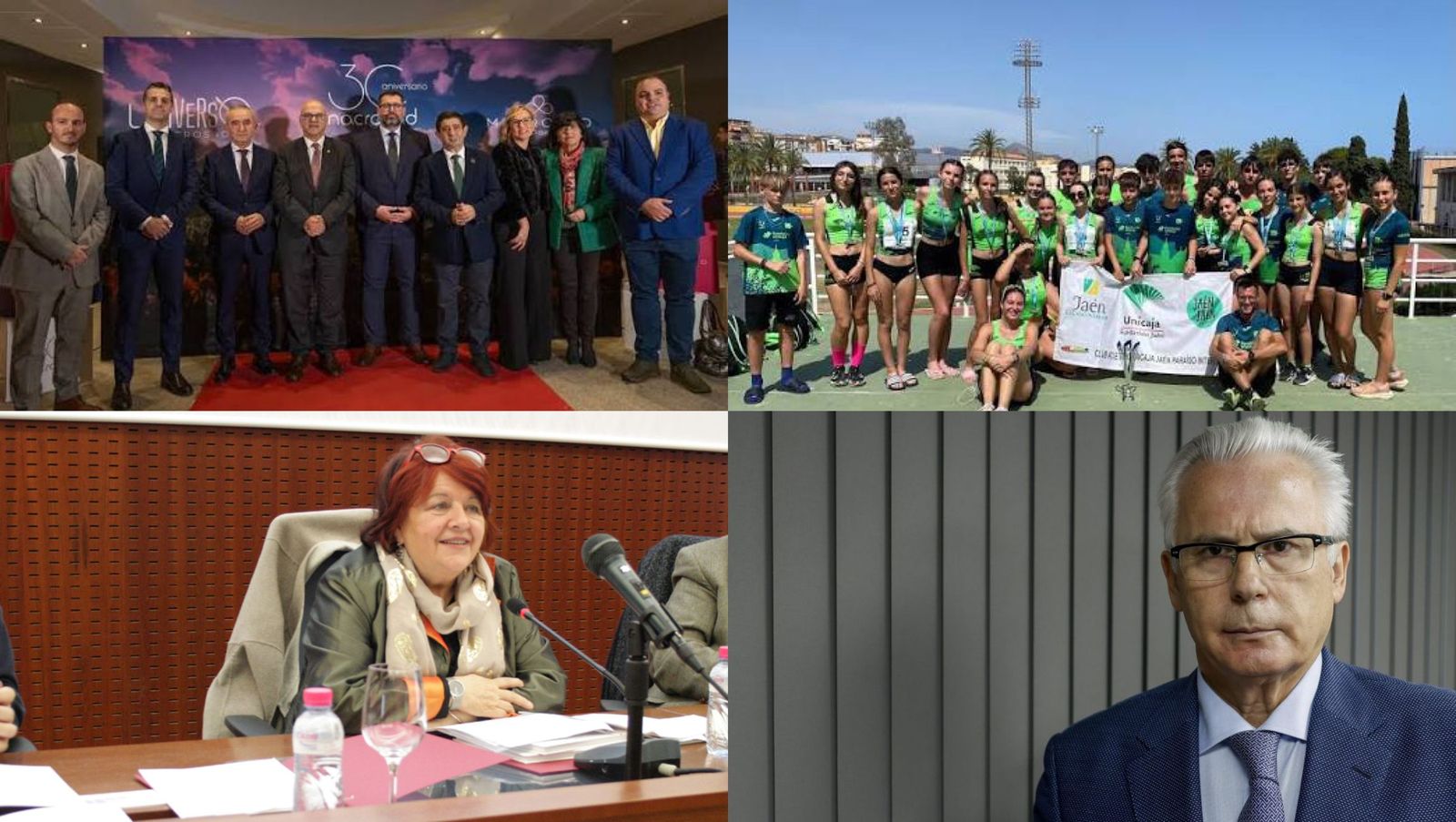 Macrosad, Club de Atletismo Unicaja Jaén Paraíso Interior, Fanny Rubio y Baltasar Garzón.