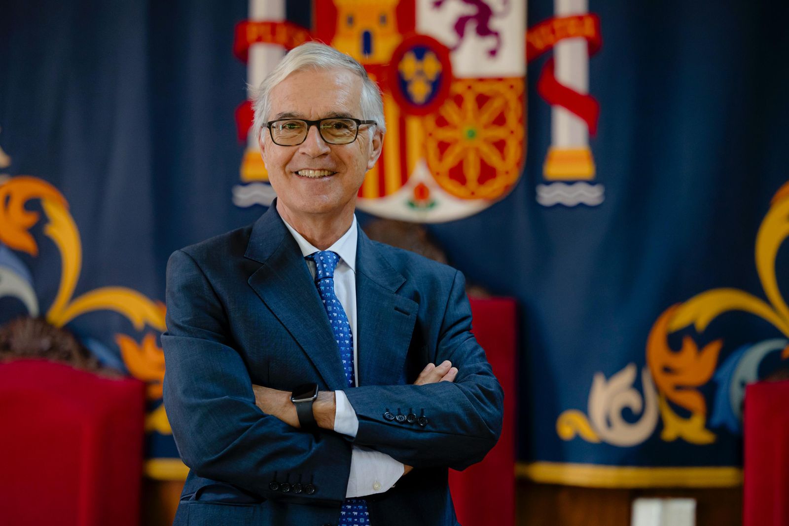 Manuel Grosso, en la sala de vistas de la Sección Primera de la Audiencia de Cádiz.