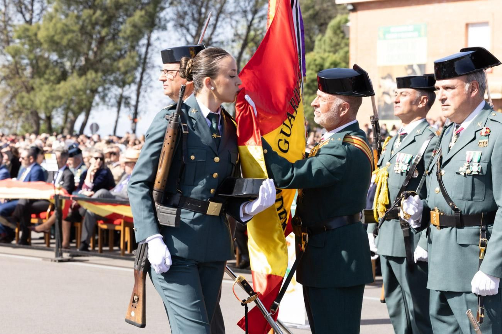 Acto de jura de bandera de la 130ª promoción de guardias civiles de la Academia de Baeza