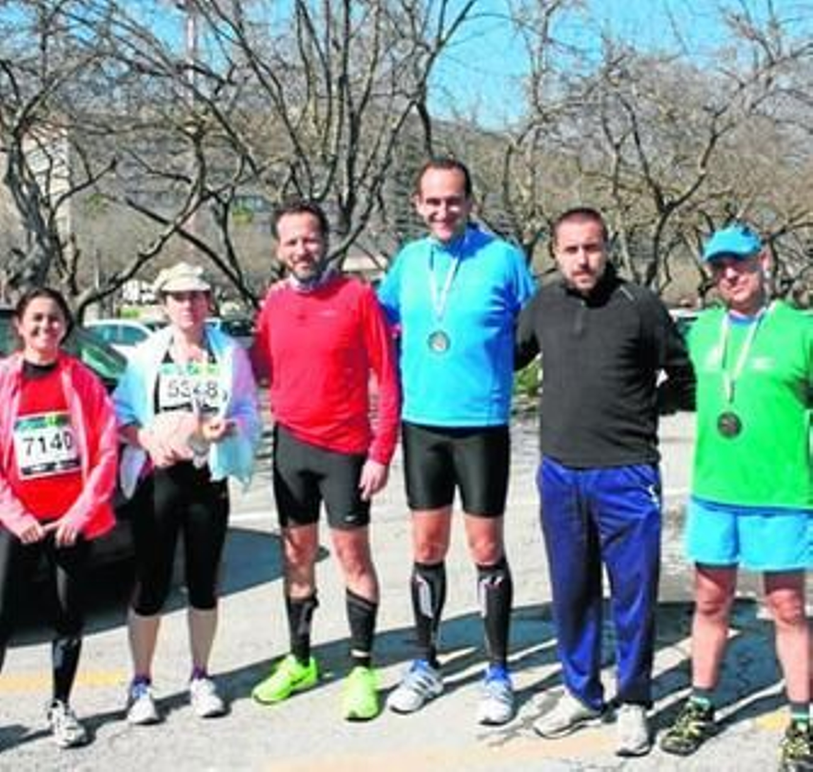 Particpantes en la maratón de Sevilla.