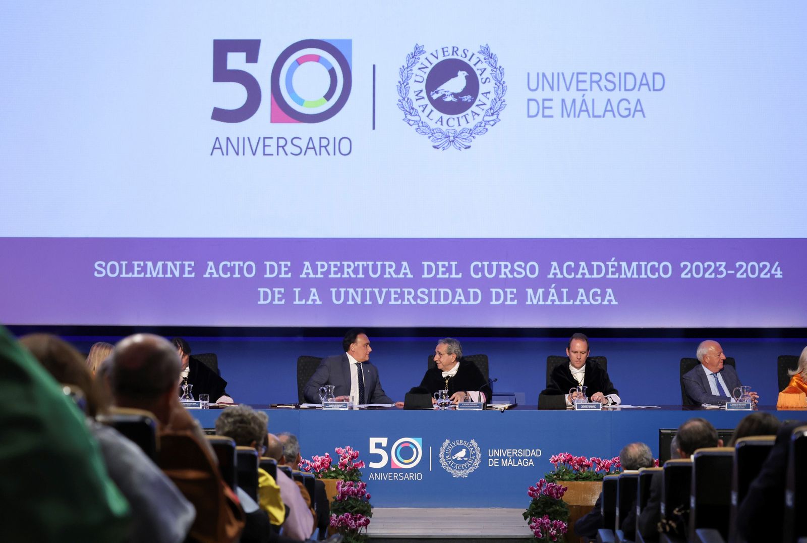 Apertura oficial del curso en la Universidad de Málaga en imágenes