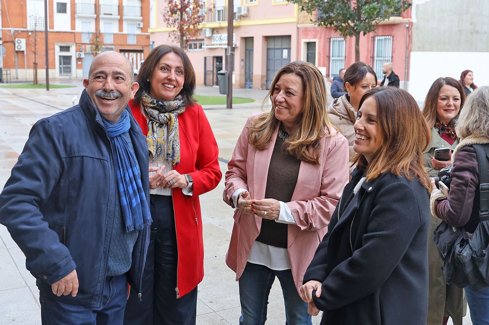 Fotografías de la colocación de la primera piedra de las obras de ampliación y reforma de la Escuela de Arte y Superior de Diseño León Ortega de Huelva