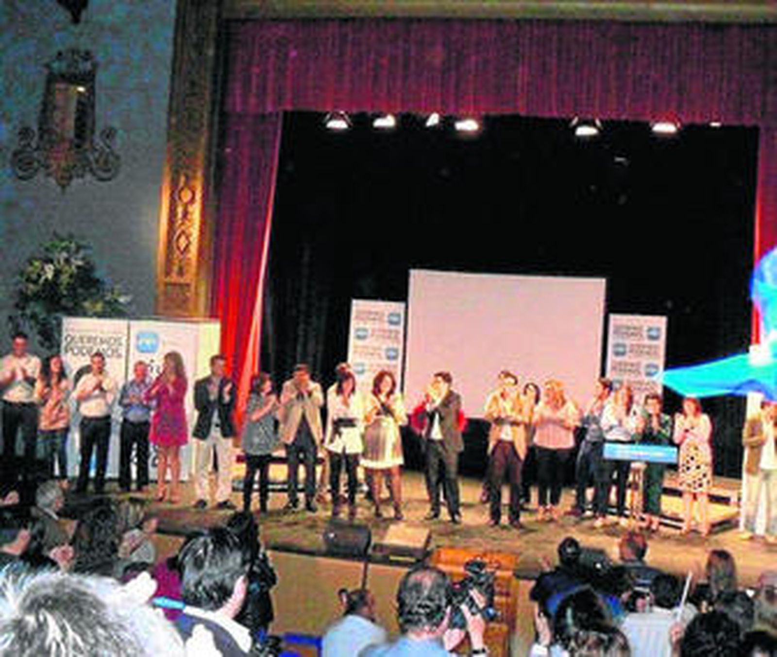 El acto de presentación de la candidatura del PP en Ayamonte.
