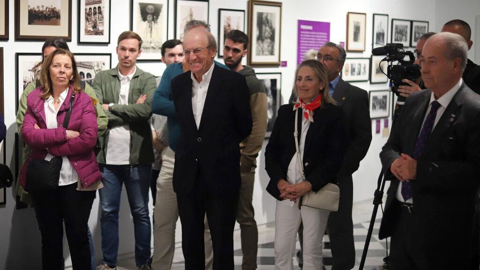 Pedro Rodri durante la presentación de la exposición.