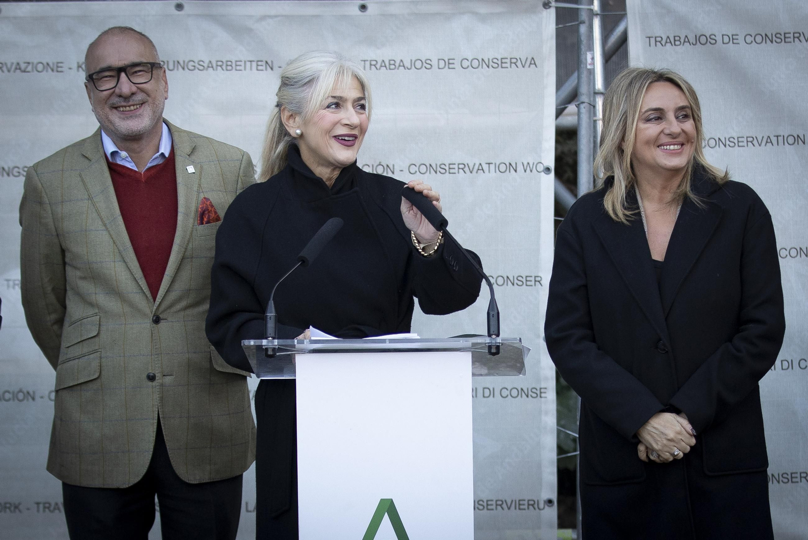 Fotos: las obras de restauración de las cubiertas del Mexuar y los Palacios Nazaríes de la Alhambra de Granada