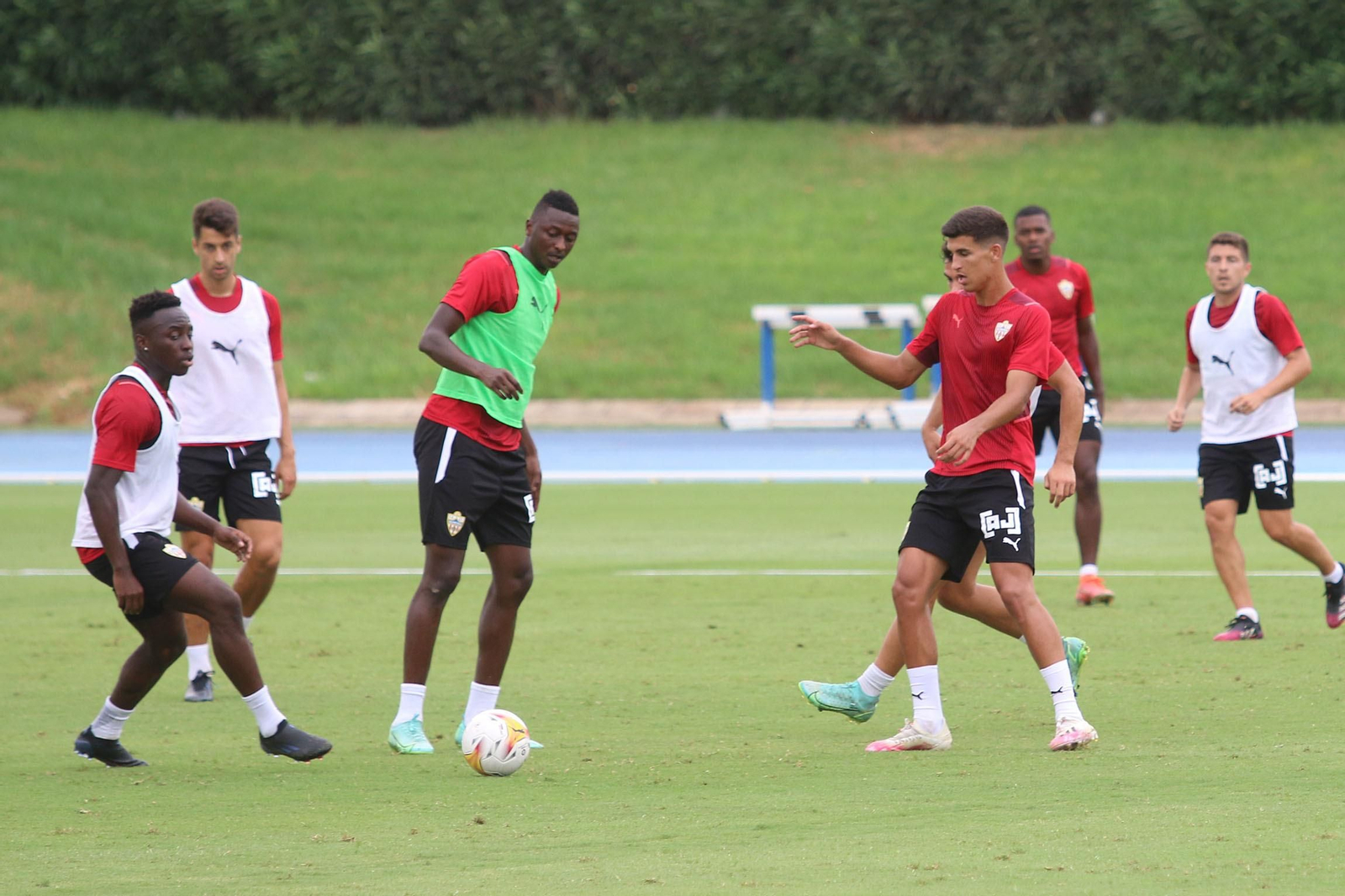 Fotogalería del entrenamiento de la UD Almería del miércoles 11 de agosto