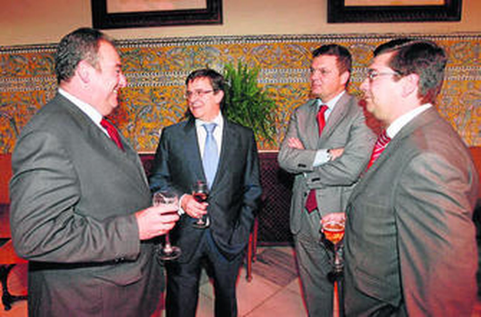 Tomás Valiente, Francisco Rapun, Luis Pérez-Bustamante y Jacinto Mañas.