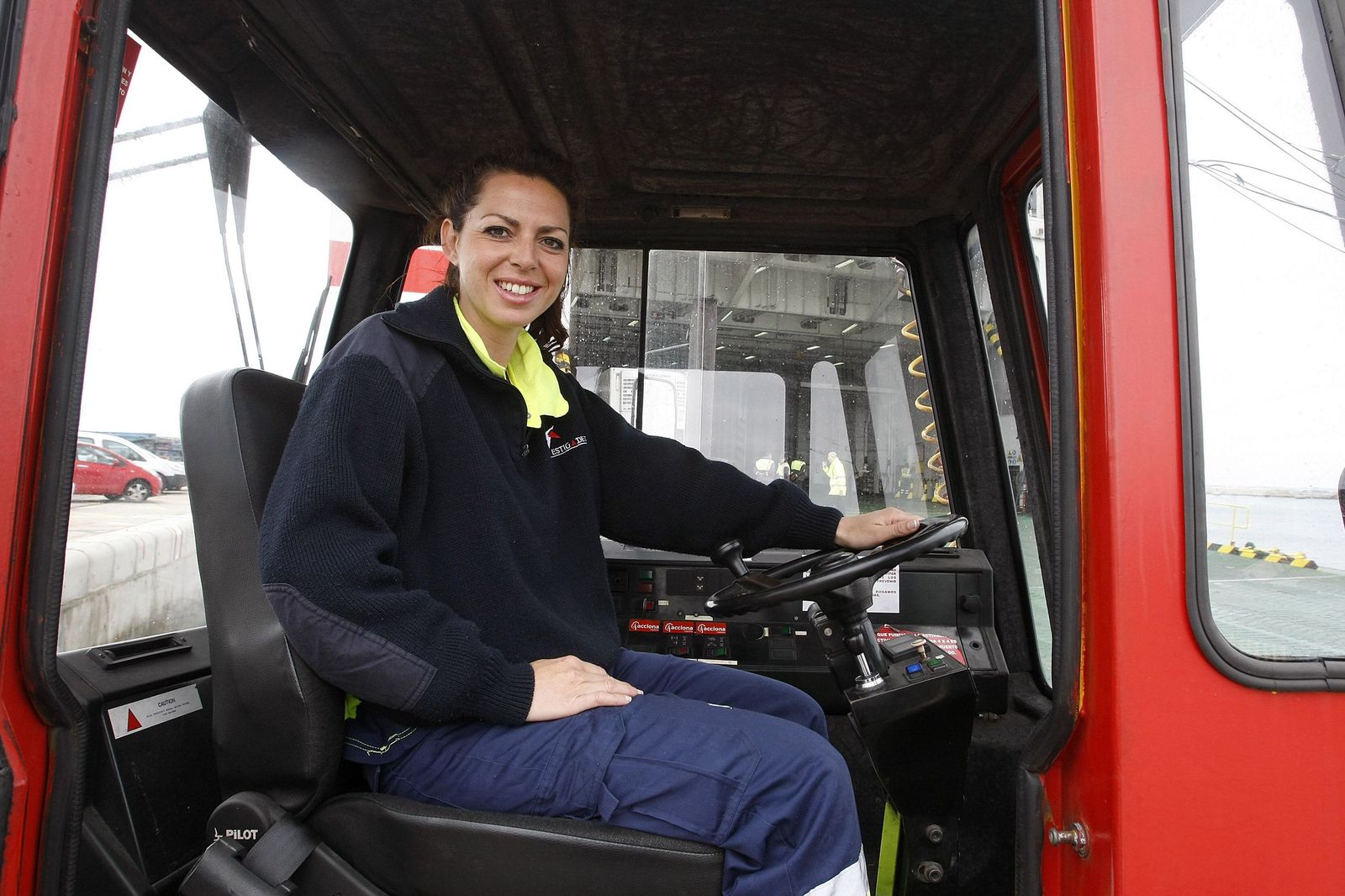 Susana Bermúdez, primera estibadora del muelle de Cádiz.