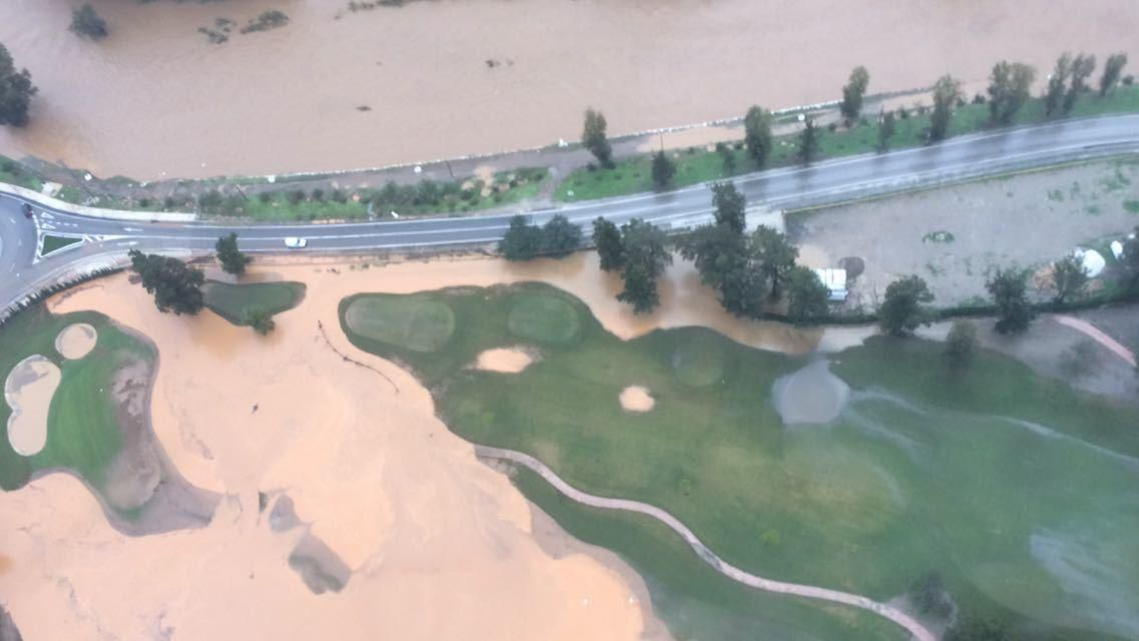 Imágenes de las fuertes lluvias en la provincia