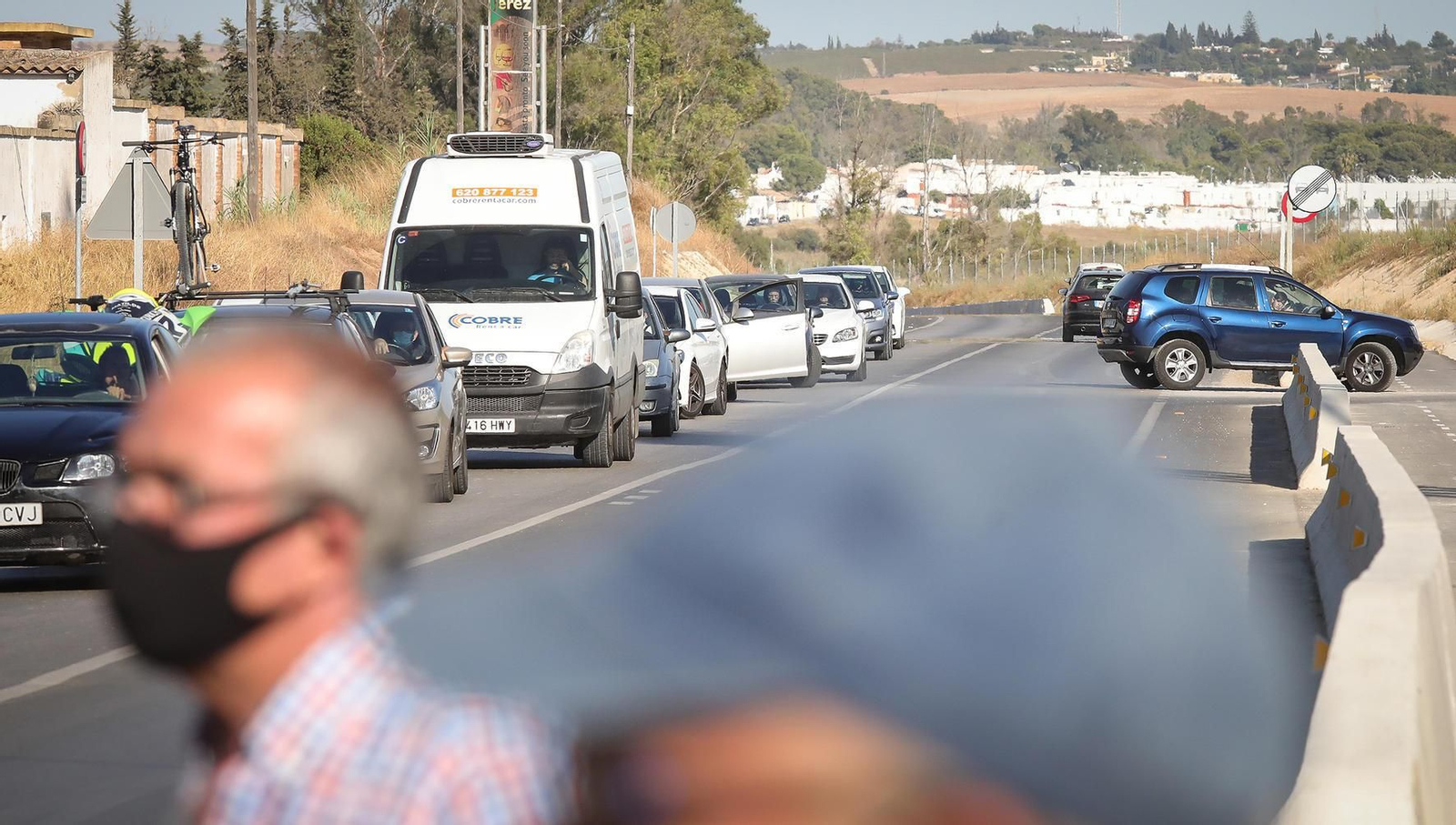 Concentración en el Pimiento para exigir más seguridad en la A-2003