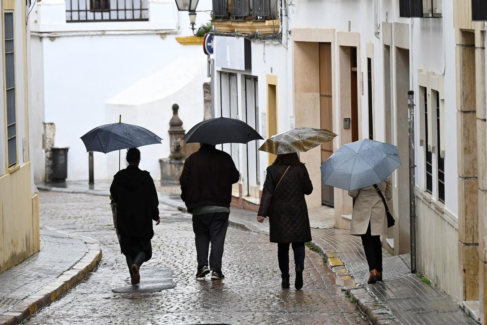 La lluvia que deja la borrasca Konrad en Córdoba, en imágenes