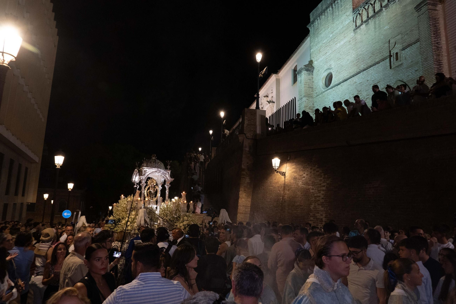 Imágenes del traslado de Nuestra Señora de la Cinta a la Parroquia Mayor de San Pedro