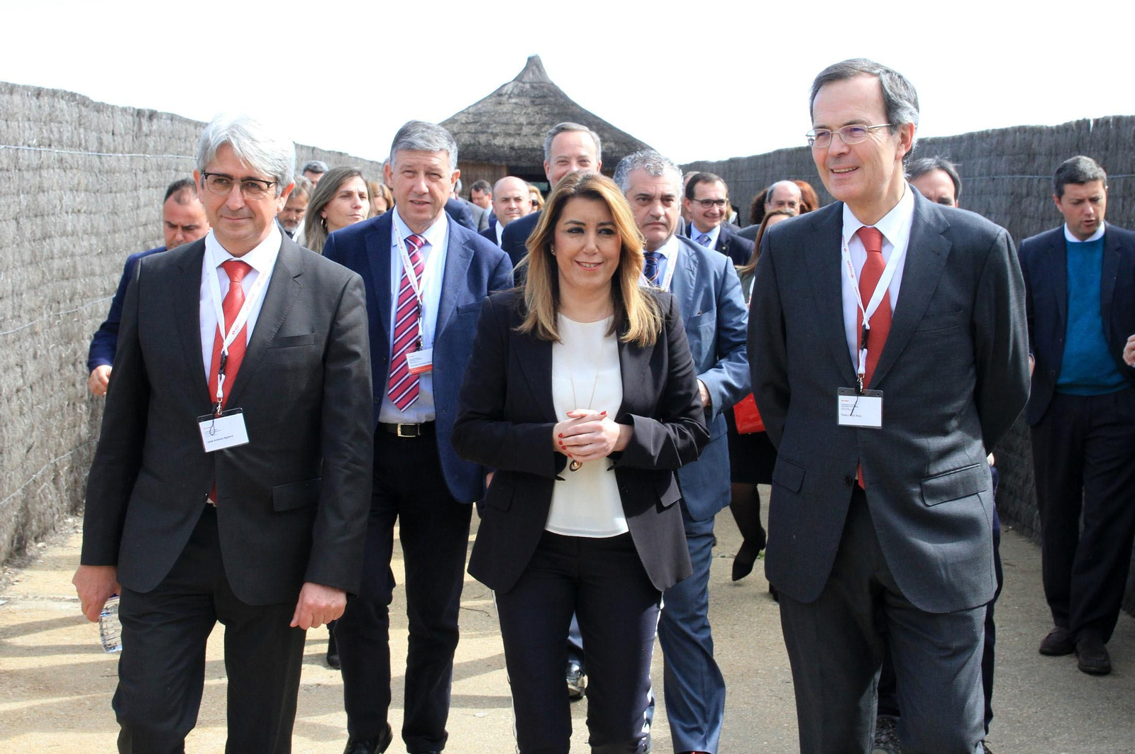 La presidenta de la Junta de Andalucía, Susana Díaz, y el consejero delegado de Cepsa, Pedro Miró, inauguran el proyecto 'Optimización de Aromáticos' de Cepsa, en imágenes