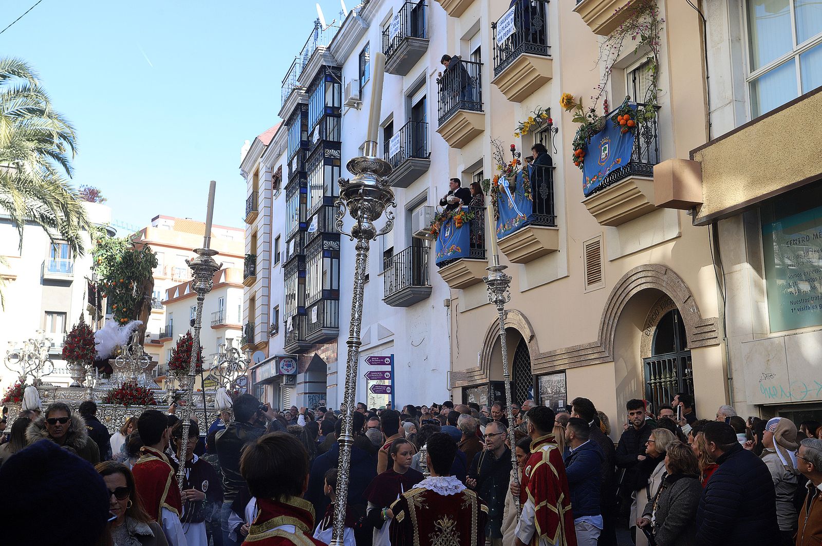 Imágenes de la procesión de San Sebastián en Huelva