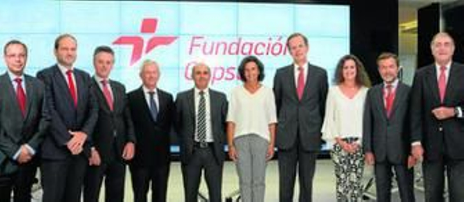 Los componentes del patronato de la Fundación Cepsa, que estará presidida por Pedro Miró.