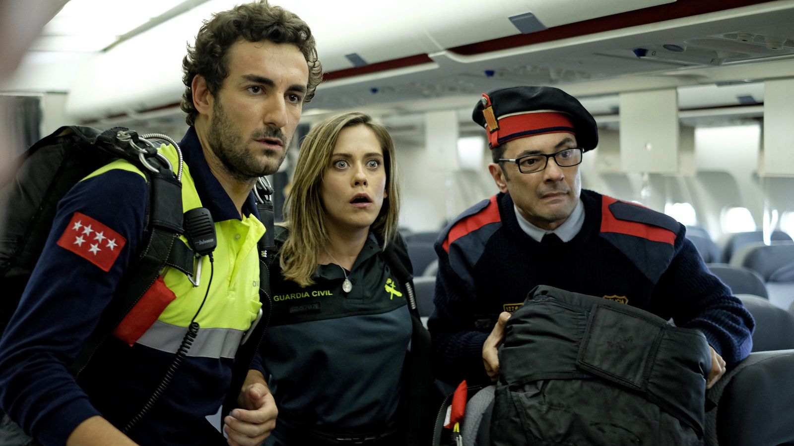 Secuencia de la película, con María León (centro) como protagonista.