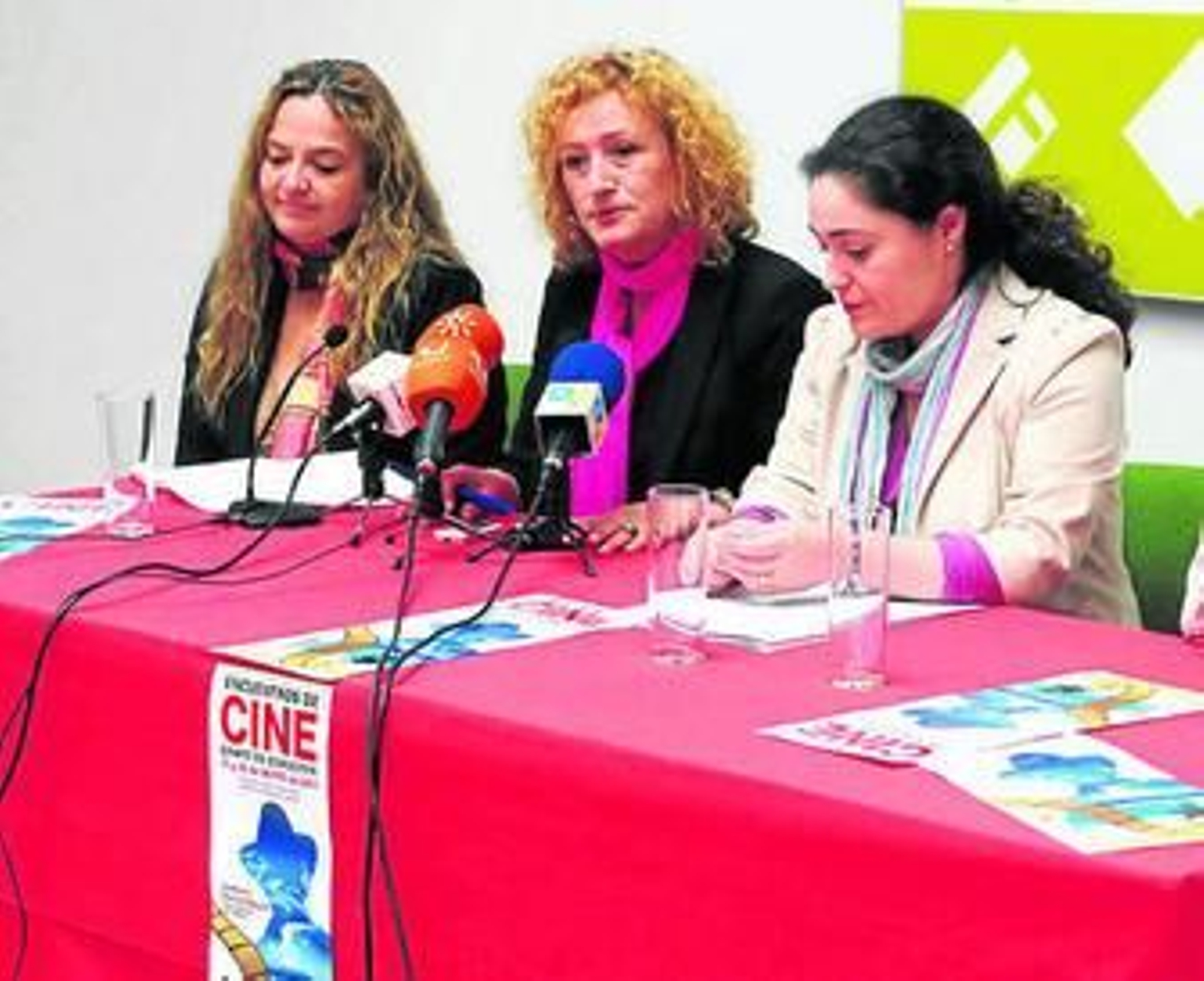 Imagen de la presentación de las jornadas de cine, ayer.