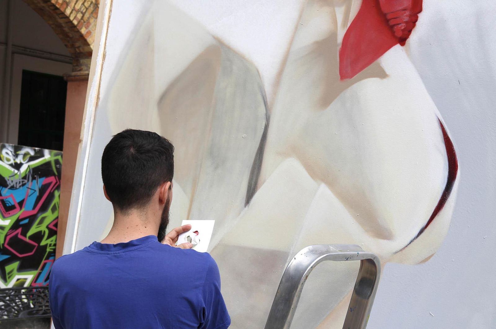 El concurso de graffiti realizado en la Escuela de arte León Ortega