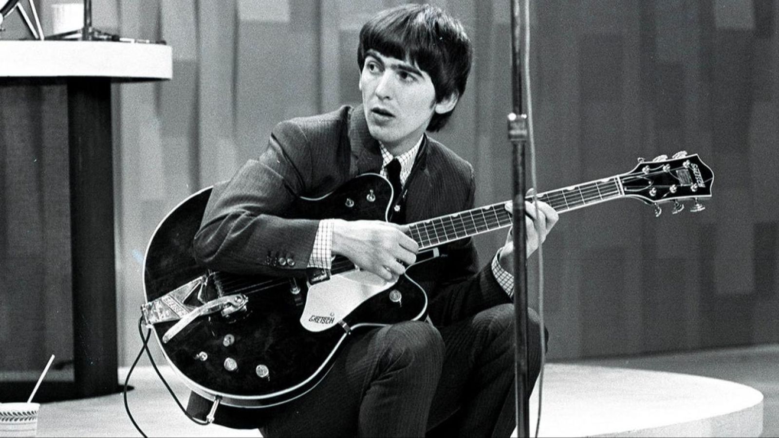 Un joven George Harrison, parte de los beatles