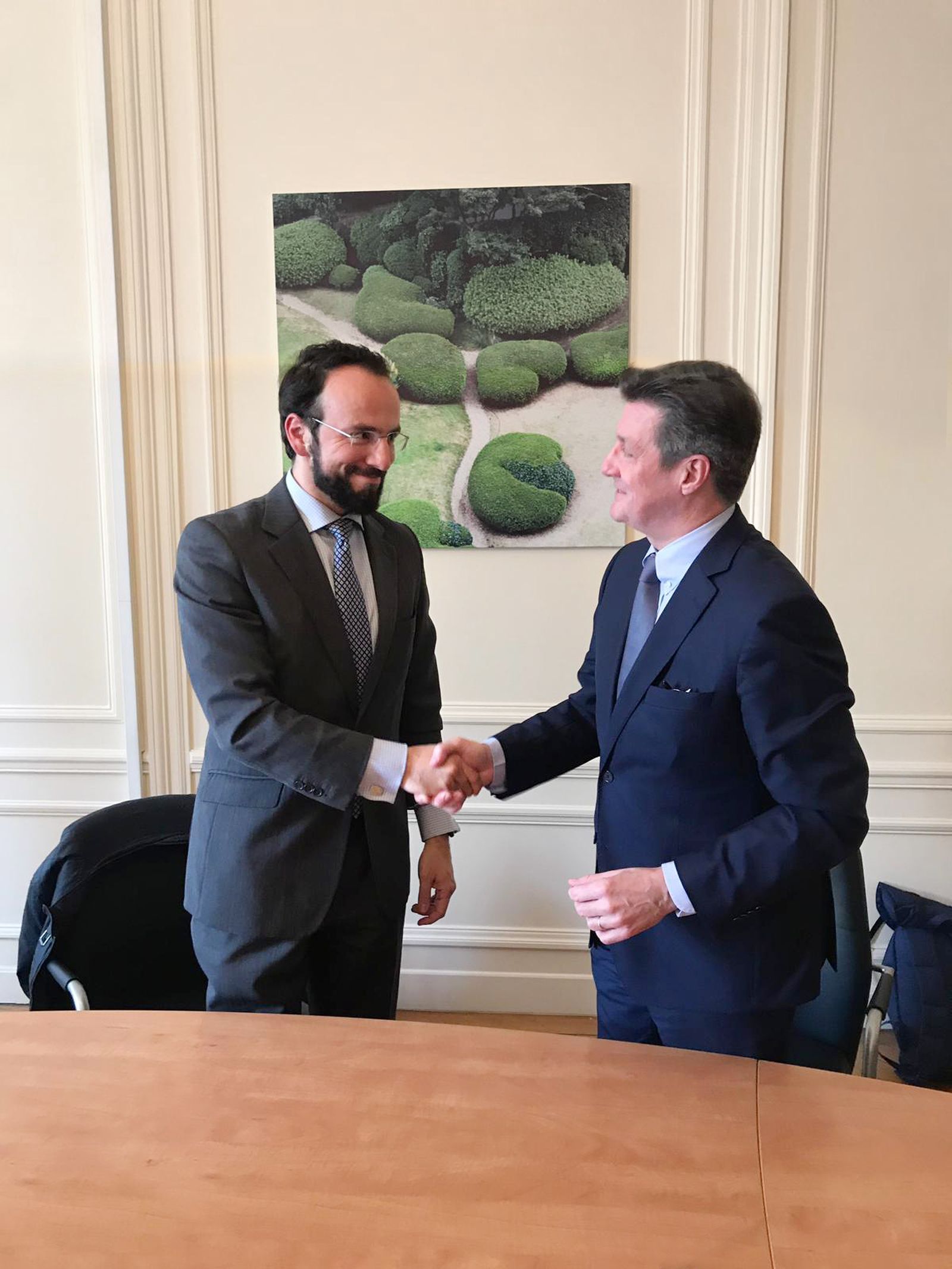 Guillermo Moya, de Aqualia, y François Bonargent, de SPI.