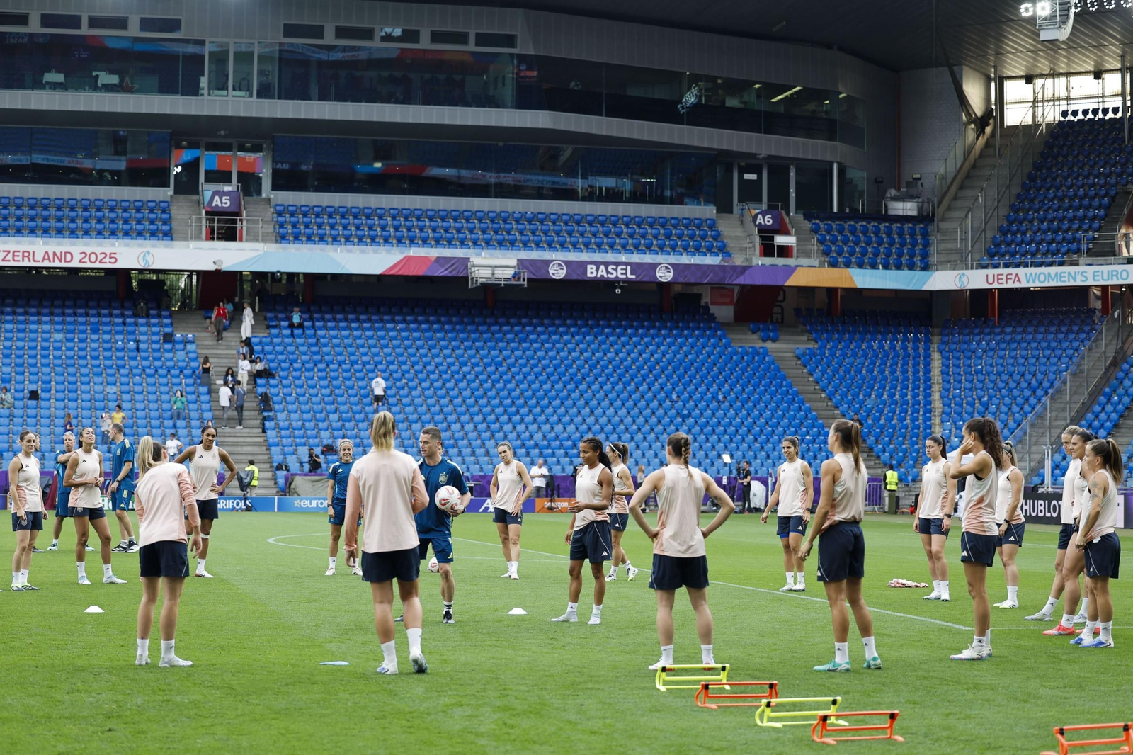 Entrenamiento selección española previo a la final ante Inglaterra