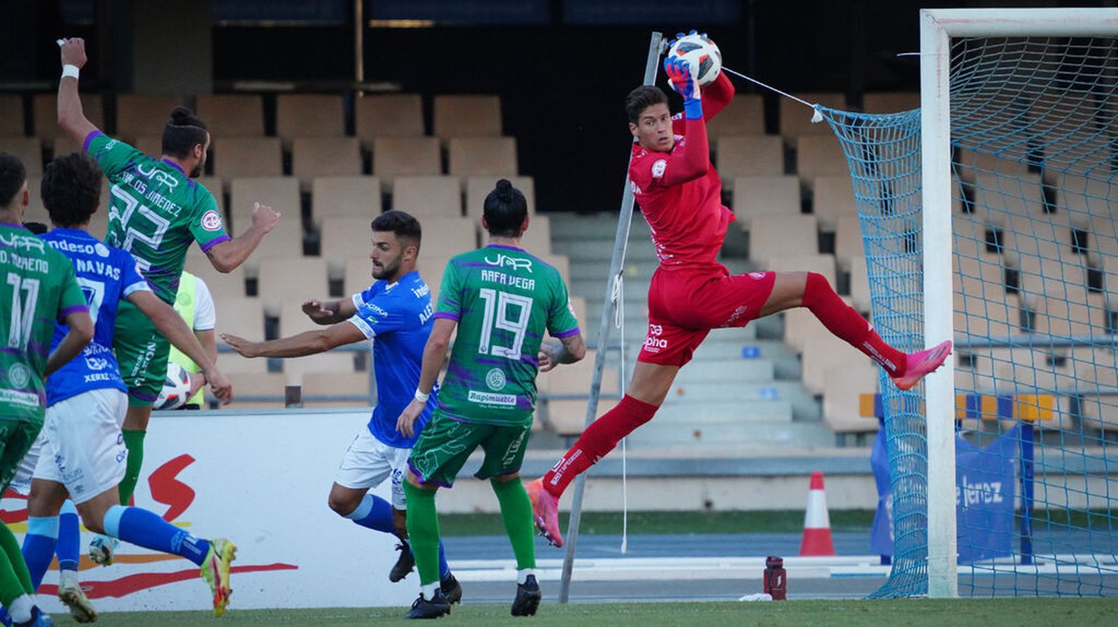 Quesada se ha hecho dueño de la portería azulina desde el inicio de liga.