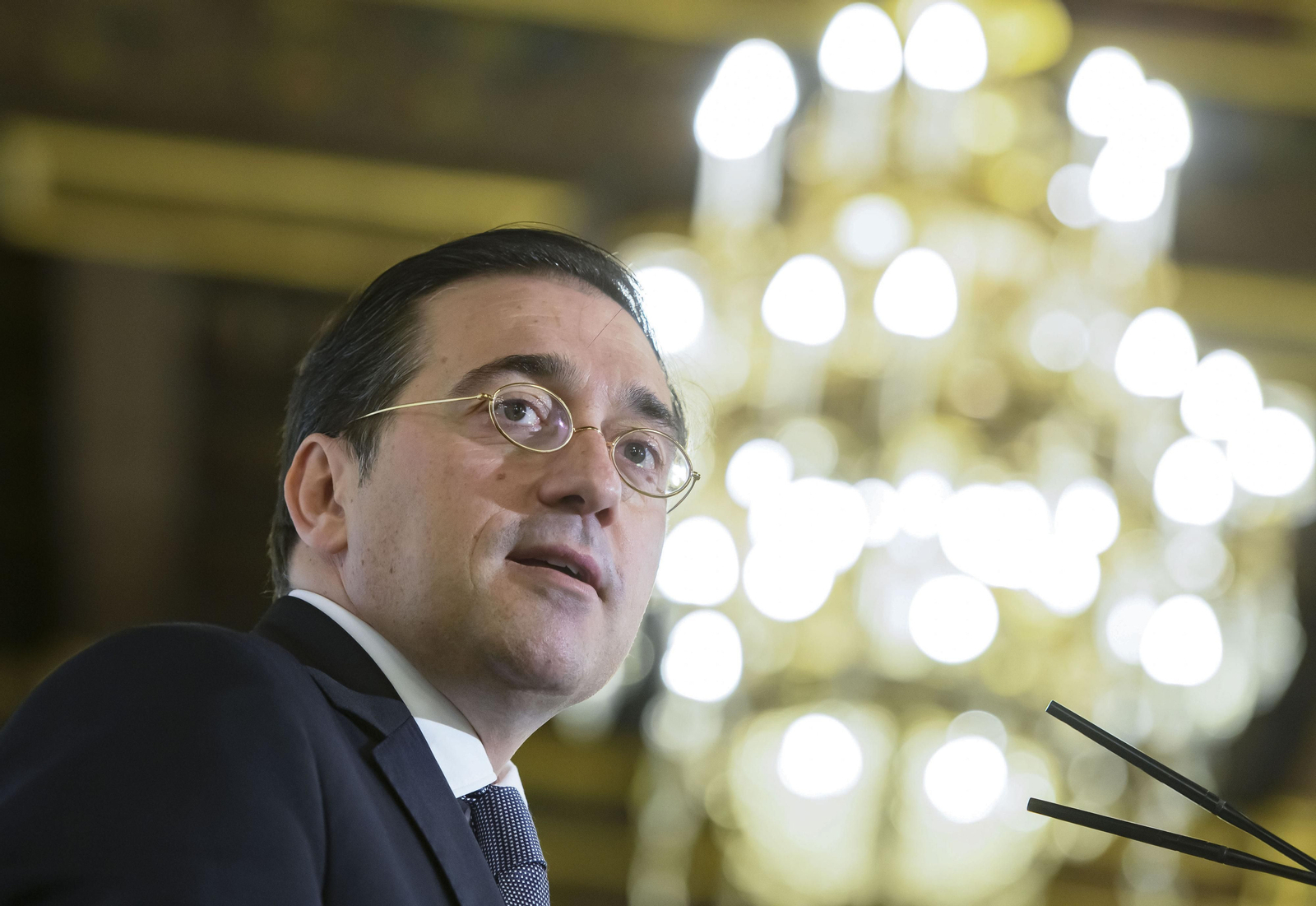 José Manuel Albares, en su intervención en Sevilla.