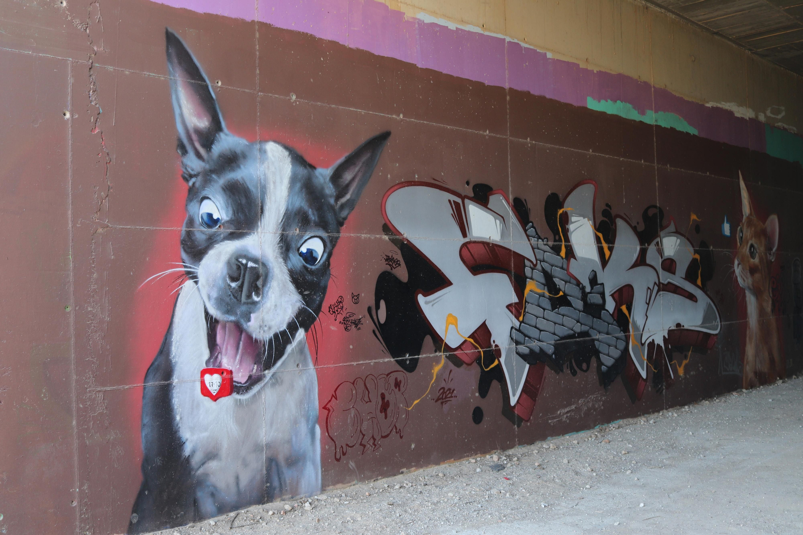 Así es la galería de arte urbano bajo la autovia de Benalmádena Así es la galería de arte urbano bajo la autovia de Benalmádena